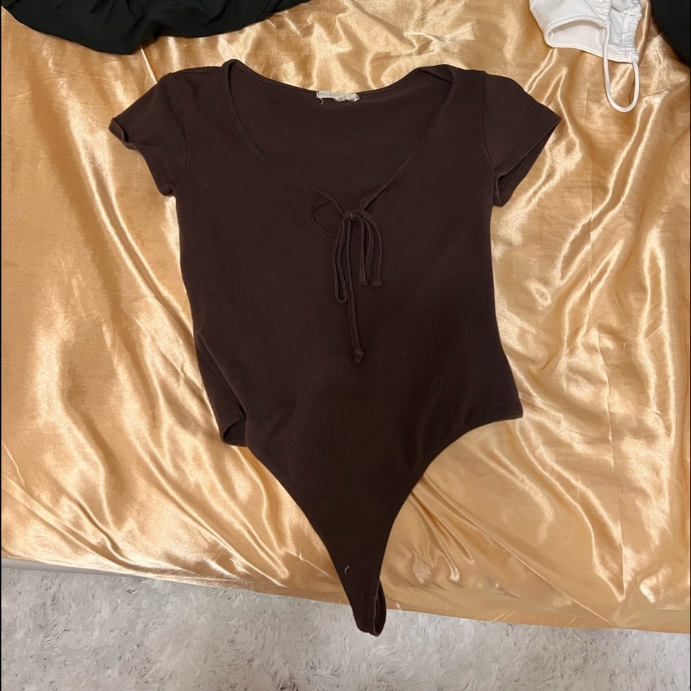 Brown LA hearts by pacsun bodysuit